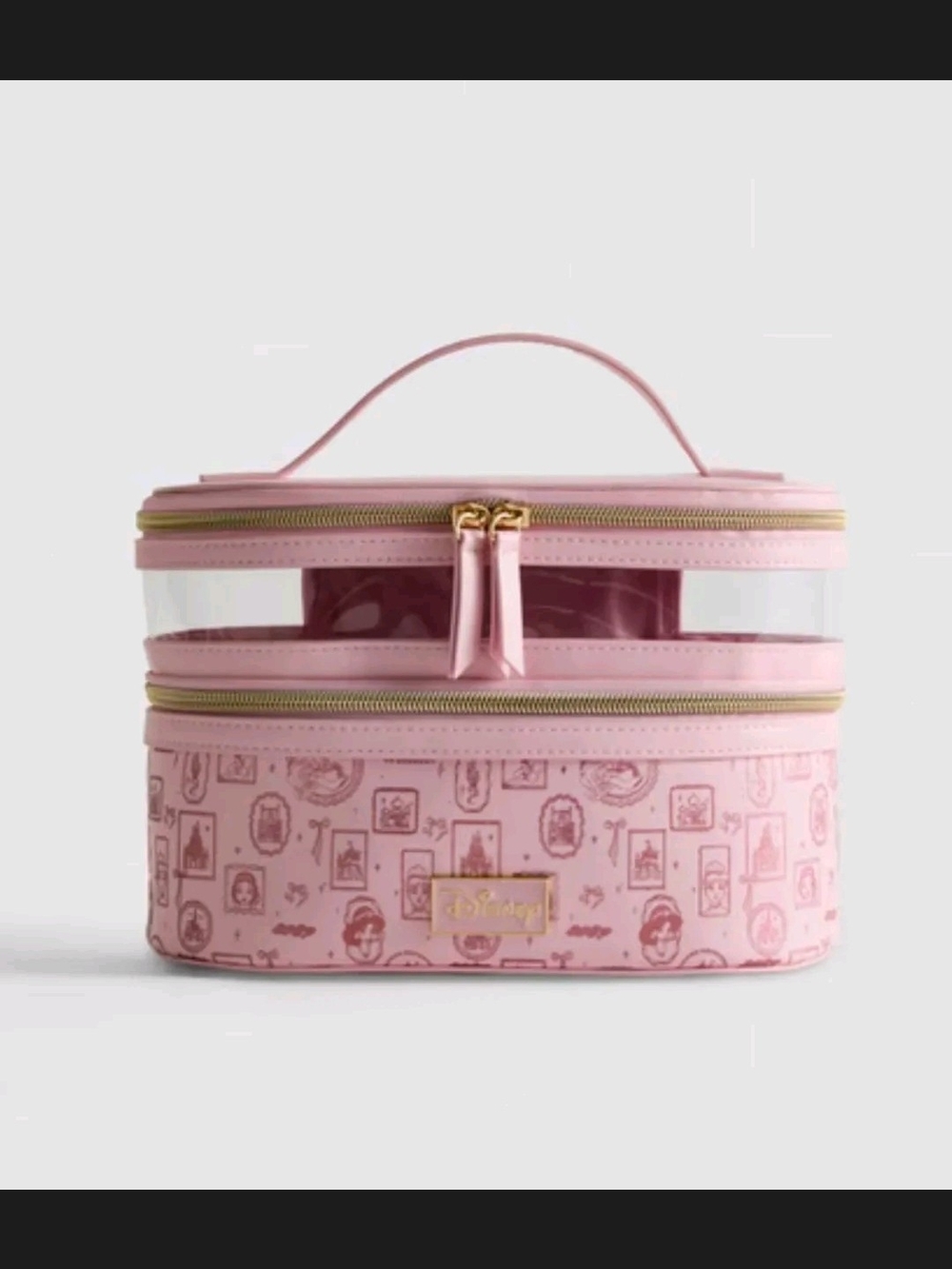 Disney Princess Travel Cosmetic / Makeup Case w/ Clear Compartment *Primark*-NEW